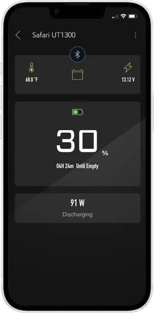 Lion Energy App for UT1300 Lithium Battery