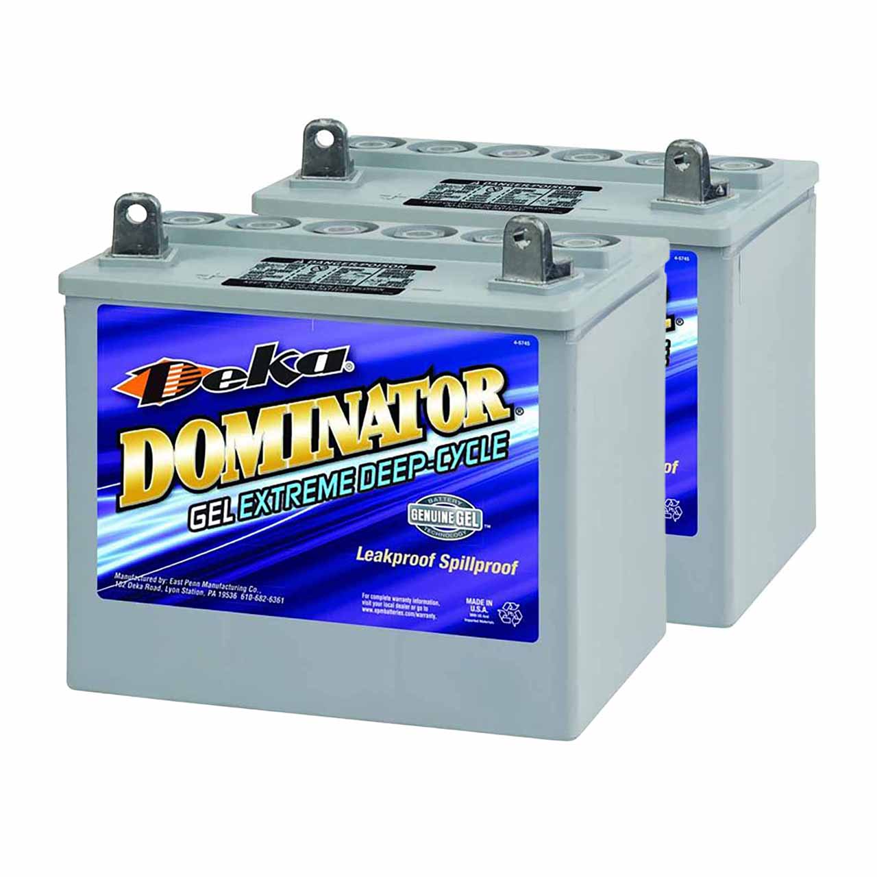 Deka 8GU1 24V 32Ah Mobility Scooter Gel Battery Set