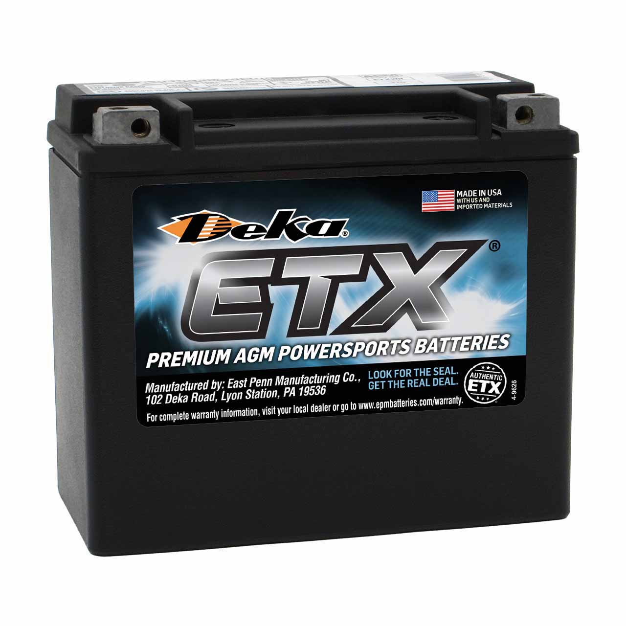 Deka ETX20L AGM Powersport Battery – Group 20L Deka ETX20L AGM Powersport Battery – Group 20L