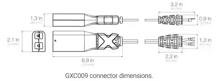 NOCO GXC009 Dimensions