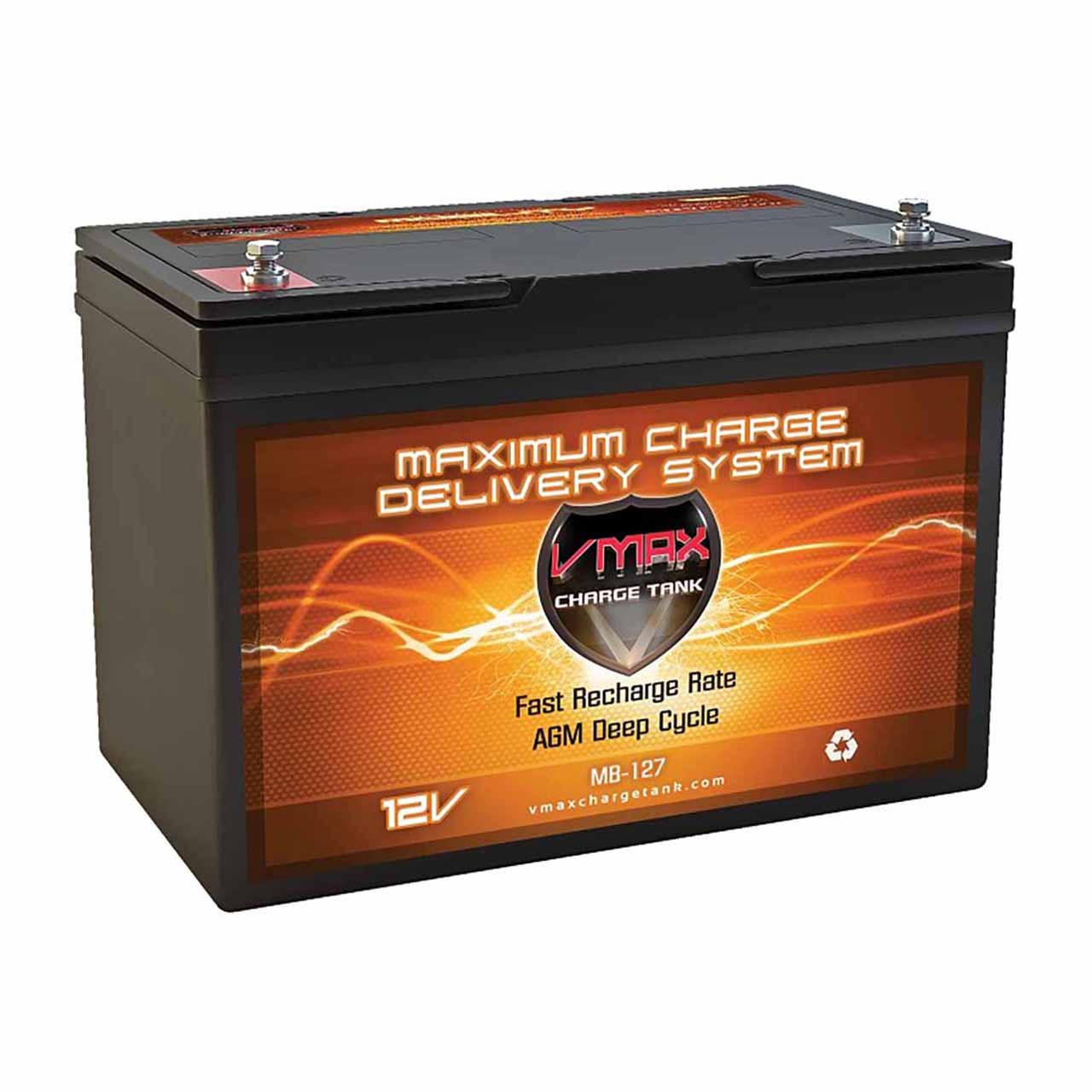 VMAX SLR100 12V 100Ah AGM Deep Cycle Battery – Group 27 VMAX MB127-100 12V 100Ah AGM Deep Cycle Battery – Group 27