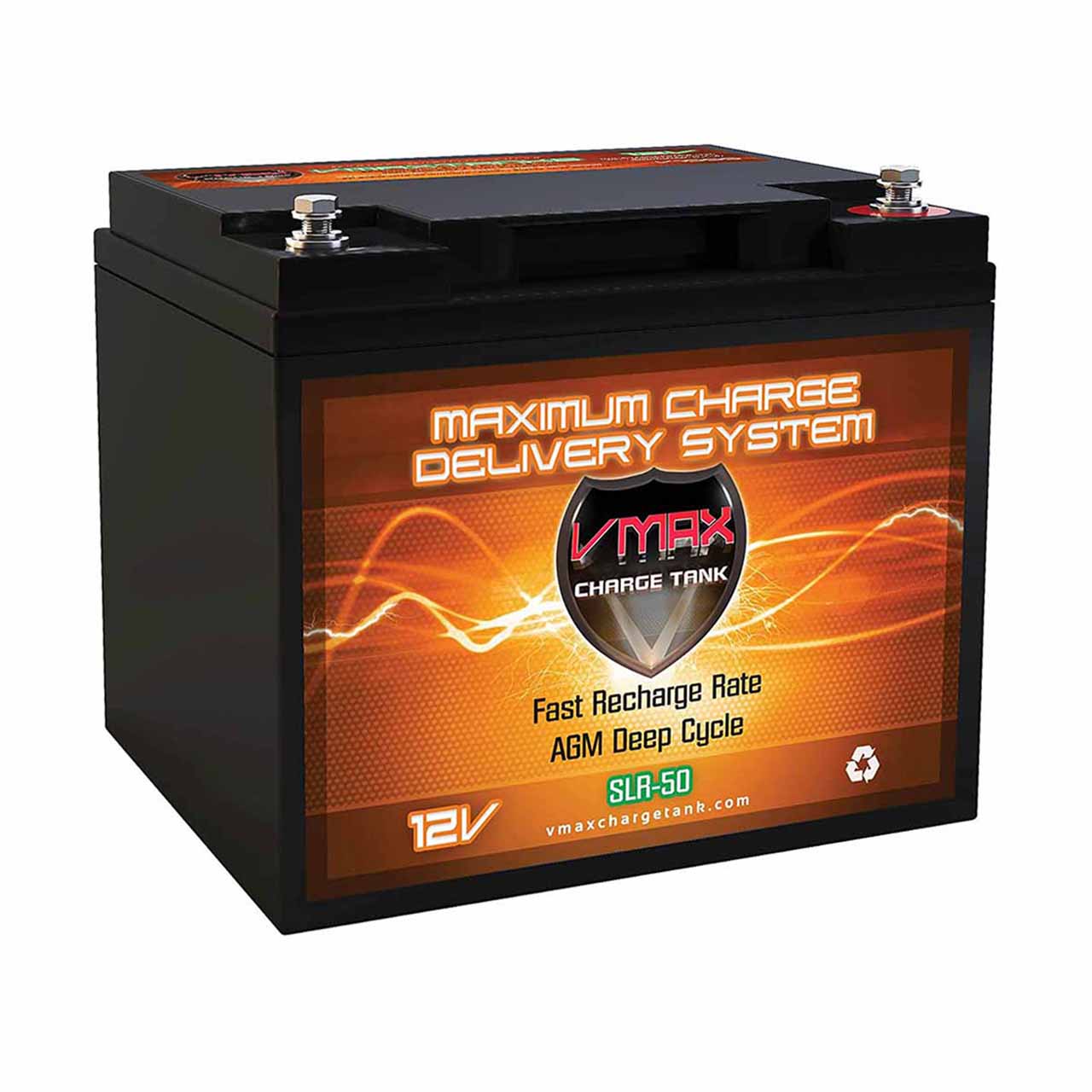VMAX SLR50 12V 50Ah AGM Deep Cycle Battery  &ndash; Group 21R