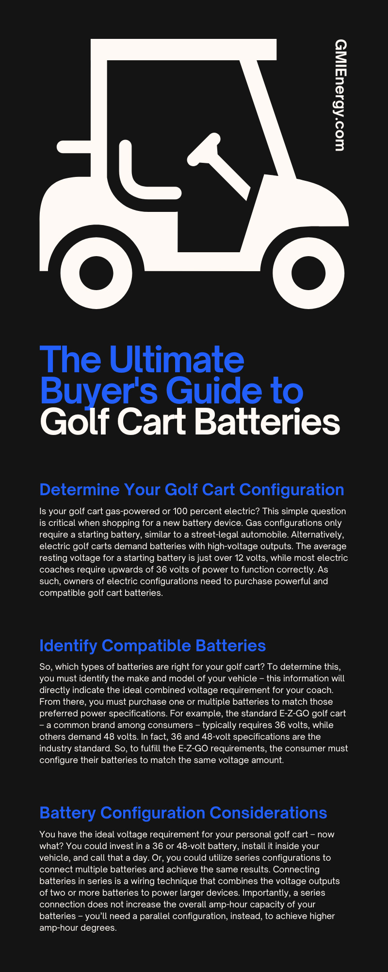 The Ultimate Buyer's Guide to Golf Cart Batteries